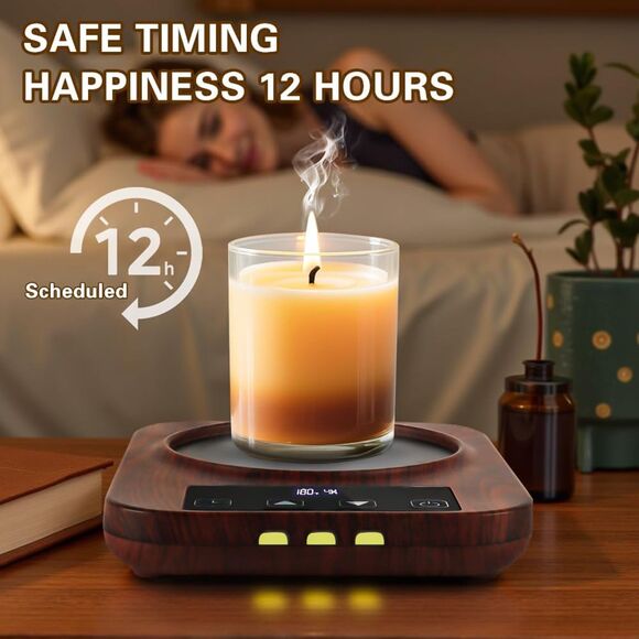 36W Smart Coffee Mug Warmer 9 Temp Settings Desk Use Temperature Control Base Up - Picture 3 of 3